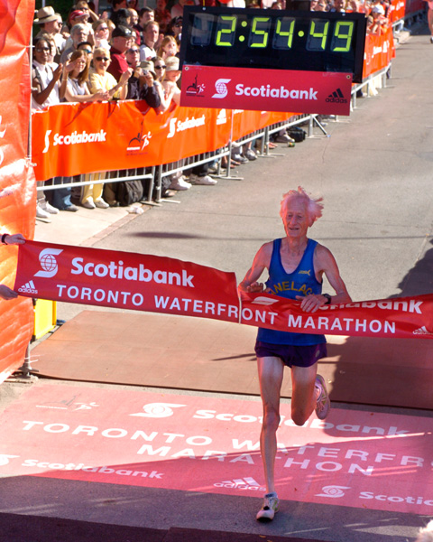 Ed Whitlock has excelled in Toronto in the past. Photo via Canada Running Series.