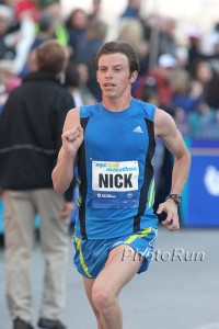 Nick Arciniaga at the NYC Half in 2010