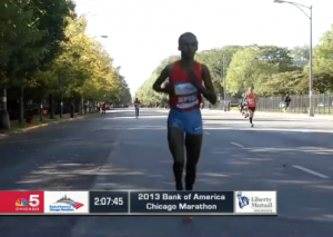 Rita Jeptoo en route to victory