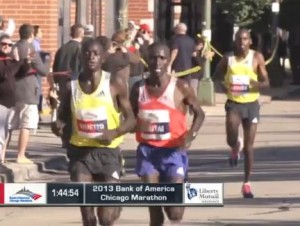 Emmanuel Mutai hung tough