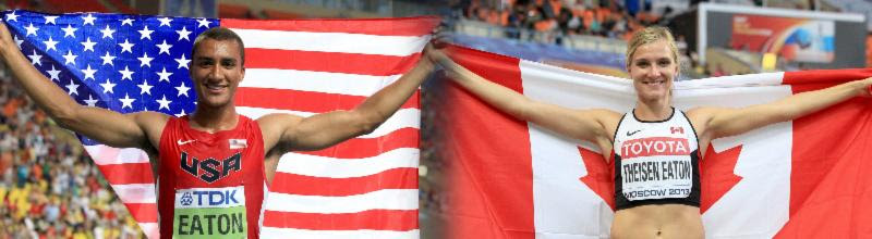 Ashton Eaton and Brianne Theisen-Eaton (Photos by Victah Sailer/PhotoRun)