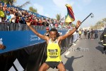 Mekonnen after winning Dubai in 2014