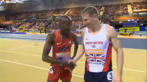 Bernard Lagat and Andy Vernon