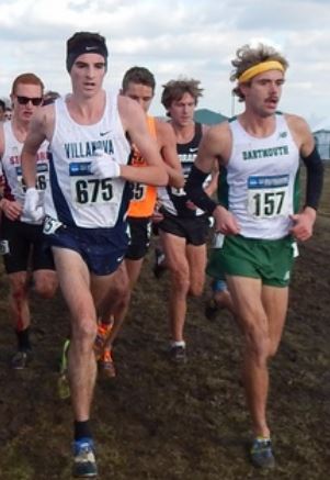 Will Geoghegan (r) at 5k of 2013 NCAAs with Villanova's Patrick Tiernan. *More 2013 NCAA Cross Country Photos