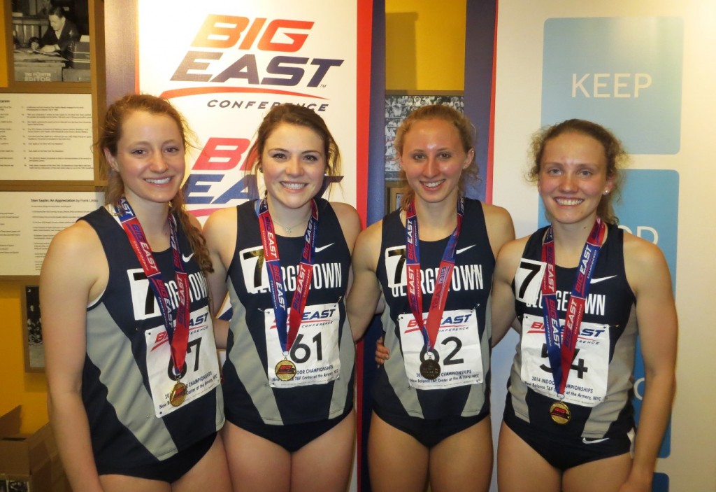 L to R: Hannah Neczypor, Emma Keenan, Andrea Keklak, and Katrina Coogan (photo by Chris Lotsbom for Race Results Weekly) 