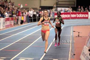 Jenny Simpson Kicks a Lap Early