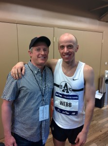 Alan Webb and Sub-4 author Chris Lear