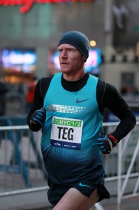 Matt Tegenkamp The First American Geoffrey Mutai of Kenya wins the 2014 NYC Half in 1:00:50 on March 16. (PhotoRun/NYRR)