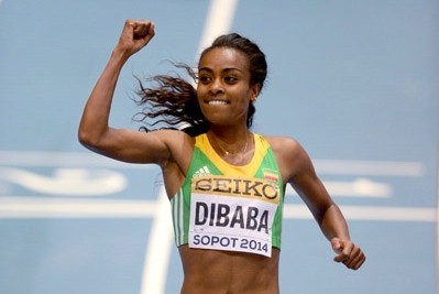 Dibaba cruised to World Indoor gold at 3000. 