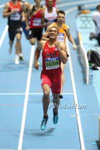 Ashton Eaton Running the 1000m in Poland (Click for photo gallery)