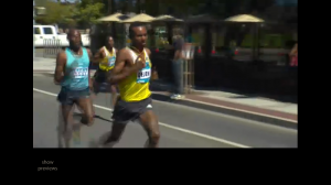 Dejen Gebremeskel pulls away from Lagat