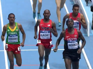 The Finish Showing Ndiku Wearing a Hat Indoors