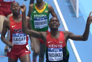 Ndiku Over Lagat For World Indoor 3000m title