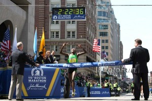 Caroline Kilel won in Boston in 2011. 2011 Boston Photos