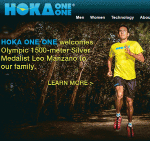 Leo won't be wearing a Hoka One One shirt in this one