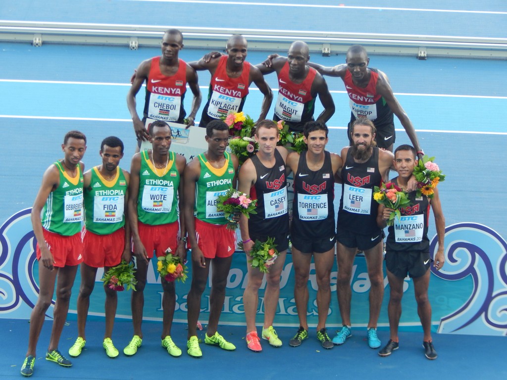 4x1500 Medallists (check back monday for a photo gallery)