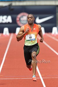 Tyson Gay at the 2012 Olympic Trials, Just Days Before We are to Believe He Started Doping