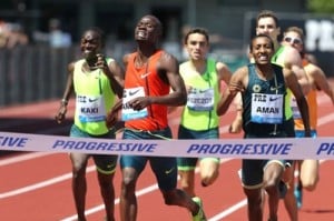 Amos beat Aman and Rudisha at Pre; who will win the rematch in Monaco?