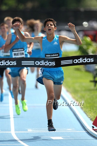 Fisher won the adidas Dream Mile in New York on June 14