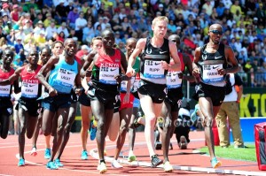 Mo Farah, Galen Rupp, and Bernard Lagat at Pre 2013