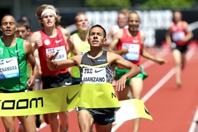 Manzano won the International Mile at Pre and claimed his second US title a month later.