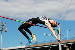 Bondarenko cleared 2.42 meters, tied for second all-time, to win in New York