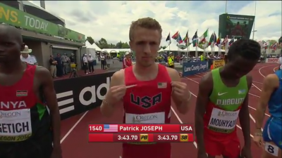 Joseph was proud to represent the U.S. on home soil