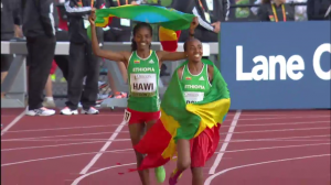 Heroye and Hawi soaked it in on their victory lap
