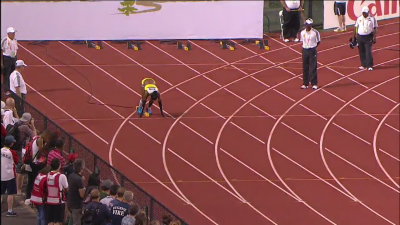 Tenorio had to re-run her heat all alone