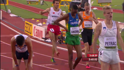 Ghachoui was upset after the race