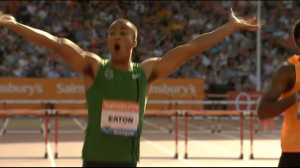 Eaton Celebrates at the Finish