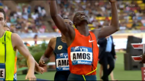 Amos crossed the line first today just like he did in Monaco earlier this year