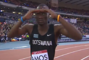 Amos was joking around before his heat