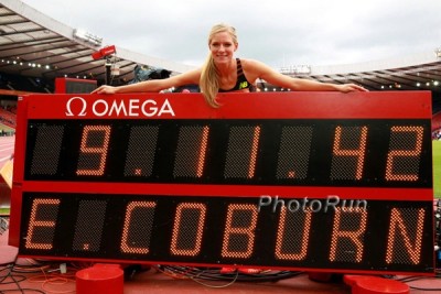 Coburn has PR'd in all four of her Diamond League races in 2014