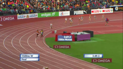 Hassan and Aregawi were clear of the field with 100 to go