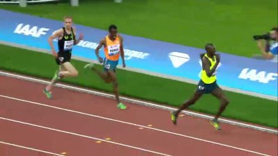 Ndiku pulls away from Edris and Rupp to win it.