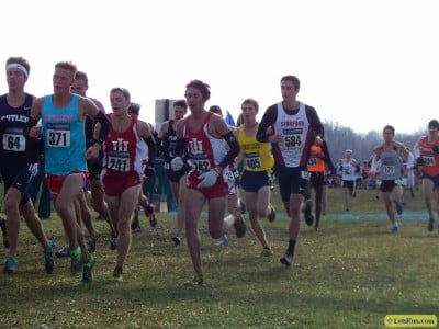 Jason Crist (left) and Evan Esselink (middle) finished within two seconds of each other at NCAAs last year