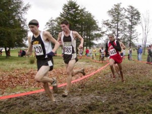 Groburgh (r) running xc for Maryland