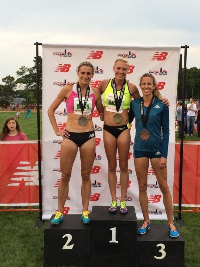 Your 2014 Falmouth Mile women's top three: Brown, Mackey and Uceny