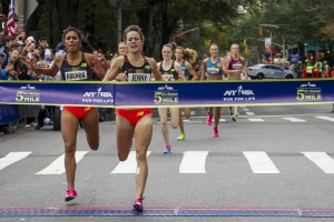 That's a New Balance 1-2. (Photo courtesy of NYRR)