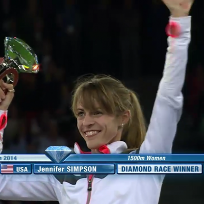 Anyone remember this? Simpson winning the Diamond League title in 2014