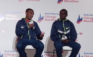 Kenenisa Bekele and Eliud Kipchoge