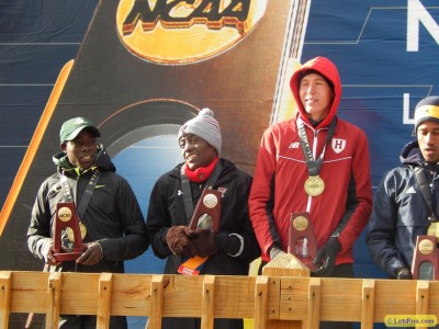 Cheserek (far left) and Korolev (second from right) went 1-3 at NCAAs last year