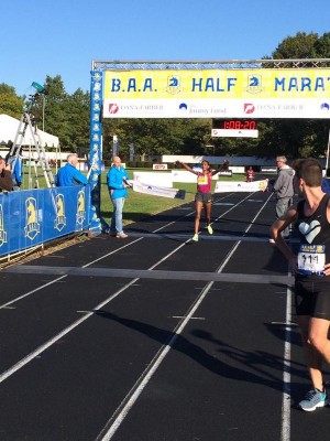 Mamitu Daska set a course record at the B.A.A. Half on Sunday