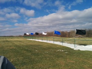Most of the course looks like this and all of that wind has dried it out
