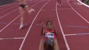 Dibaba celebrates