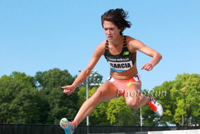 Garcia ran a 13-second pb in her first DL steeple of 2014 in New York