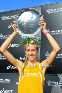 Anna Rohrer after winning Foot Locker