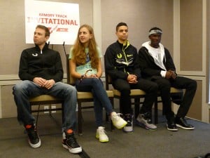 Rupp, Cain, Centrowitz and Will Claye