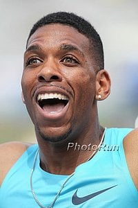 Johnson wore a big smile after qualifying for Worlds in 2013